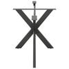 vidaXL Dining Table Leg Spider Shape Anthracite 150x78x(72-73) cm Steel