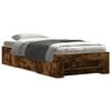vidaXL Bed Frame with Storage Smoked Oak 80 x 200 cm Engineered Wood