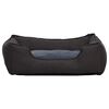 vidaXL Dog Bed Dark Grey 65x50x20 cm Linen Look Fleece