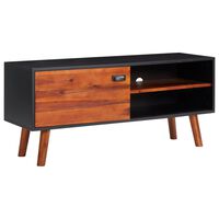 vidaXL TV Cabinet 110x35x50 cm Solid Acacia Wood and MDF