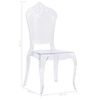 vidaXL Dining Chairs 6 pcs Transparent Polycarbonate