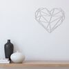 Homemania Wall Decoration Heart 47x40 cm Steel Silver