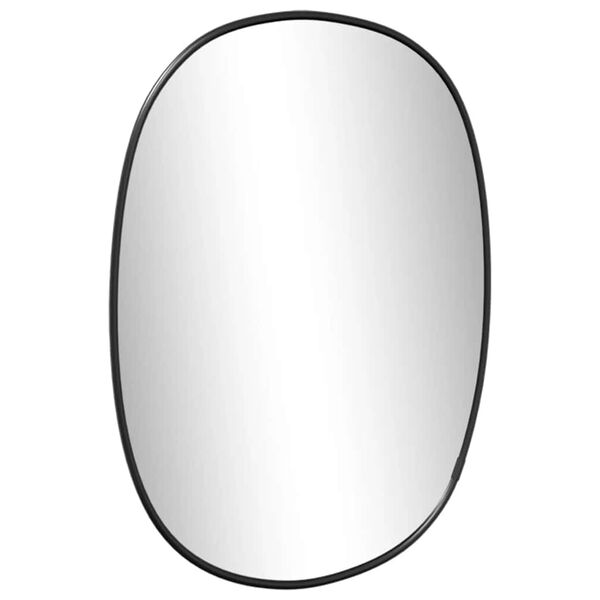 vidaXL Wall Mirror Black 30x25 cm