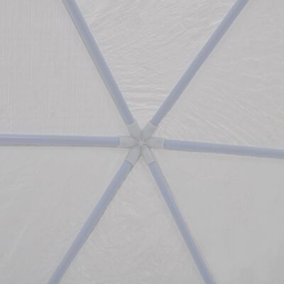 vidaXL Marquee with 6 Side Walls White 2x2 m