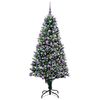 vidaXL Artificial Christmas Tree with 300 LEDs with Stand Green 180 cm
