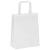vidaXL Paper Bags 250 pcs with Handles White 18x8x22 cm