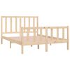 vidaXL Bed Frame without Mattress 140x190 cm Solid Wood