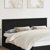 vidaXL Headboard Black Oak 200 cm Engineered wood