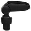 vidaXL Car Armrest Black 13x33x(33-49) cm ABS