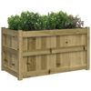 vidaXL Garden Planter 90x50x50 cm Impregnated Wood Pine