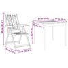 vidaXL Garden Dining Set 7 pcs Brown Solid acacia wood