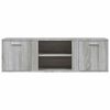vidaXL TV Cabinet Grey Sonoma 120x34x37 cm Engineered Wood