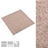 vidaXL Carpet 20 pcs Beige 50 x 50 cm 100% Polypropylene