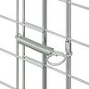 vidaXL Rabbit Cage Silver 100 x 100 x 210 cm Galvanised Steel