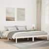 vidaXL Extra Long Bed Frame without Mattress White 180x210 cm Solid Wood Pine