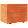 vidaXL Garden Planter Wax Brown 90x60x72 cm Solid Wood Pine