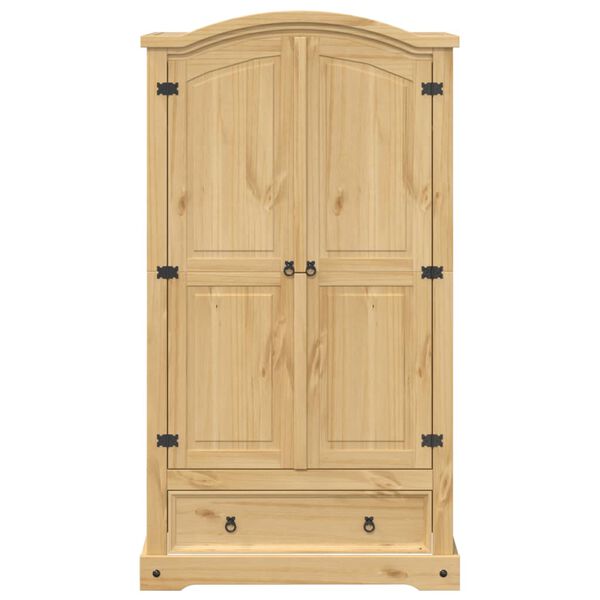 vidaXL Wardrobe Corona 102x52x186 cm Solid Wood Pine