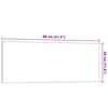vidaXL Wall-mounted Magnetic Board Black 80x30 cm Tempered Glass