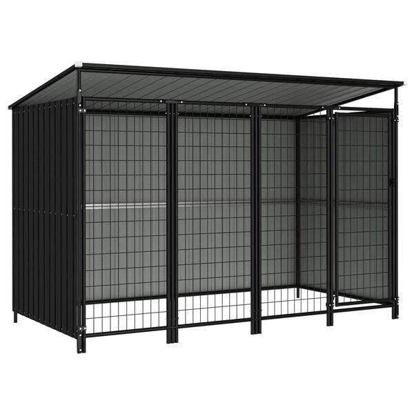 vidaXL Outdoor Dog Kennel 253x133x164 cm