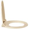 vidaXL Soft-Close Toilet Seat Quick Release Beige Oval