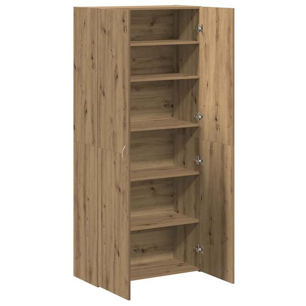vidaXL Shoe Cabinet Artisan Oak 80x35.5x180 cm Engineered Wood