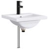 vidaXL Bathroom Wash Basin Matte Black 42 x 40 x 16.5 cm Metal