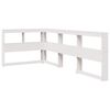 vidaXL Bookcase Bed without Mattress White 90x200 cm Solid Wood Pine