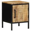 vidaXL Bedside Cabinet 2 pcs Brown and Black 30 x 30 x 40 cm