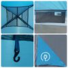 vidaXL Family Tent Dome 9-Person Blue Waterproof