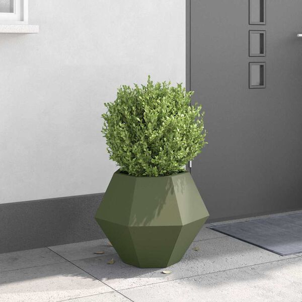 vidaXL Planter Olive Green 50 x 50 x 40 cm Steel