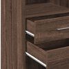 vidaXL Highboard Brown Oak 45x42.5x124 cm Engineered Wood