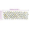vidaXL&nbsp;Artificial Ivy Trellis Expandable 5 pcs Yellow 180x60 cm