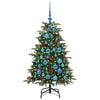 vidaXL Artificial Christmas Tree with 150 LEDs with Stand Green 120 cm