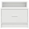 vidaXL Bedside Cabinet with Drawer White 51x31x47 cm