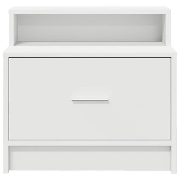 vidaXL Bedside Cabinet with Drawer White 51x31x47 cm