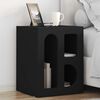vidaXL Bedside Table Black 40 x 35 x 50 cm Engineered Wood
