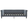 vidaXL Day Bed without Mattress Dark Grey 90x190 cm Single Velvet