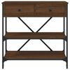 vidaXL Console Table Brown Oak 75x34.5x75 cm Engineered Wood