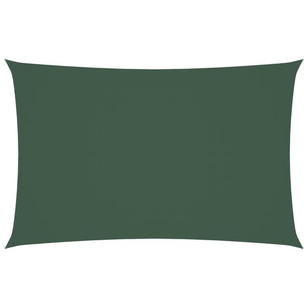 vidaXL Sunshade Sail Oxford Fabric Rectangular 2x5 m Dark Green