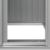 vidaXL Garden Shed Grey 126x97.5x177 cm Galvanised Steel