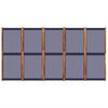 vidaXL 5-Panel Room Divider Dark Blue 350x180 cm