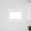 vidaXL Basement Window "RISOR" 80x50 cm Tilt&Turn DIN Left White