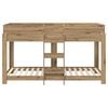vidaXL Bunk Bed for Kids Artisan Oak 90 x 200 cm Engineered Wood