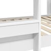 vidaXL Bunk Bed for Kids White 100 x 190 cm Engineered Wood