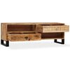vidaXL TV Cabinet Solid Mango Wood 120x30x40 cm