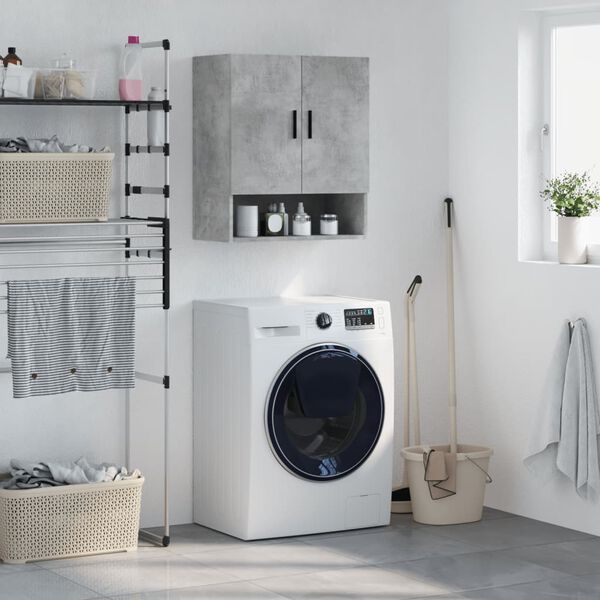vidaXL Wall Cabinet Concrete Grey 60x31x70 cm Engineered Wood