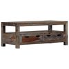 vidaXL Coffee Table Grey 100x50x40 cm Solid Acacia Wood