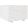 vidaXL Garden Planter White 70x70x49.5 cm Solid Wood Pine