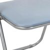 vidaXL Folding Chair 2 pcs Grey 48 x 43.5 x 81 cm Faux Leather