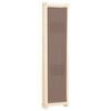 vidaXL 5-Panel Room Divider Brown 200x170x4 cm Fabric